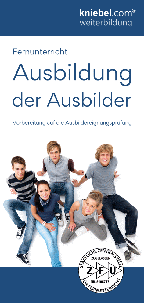 Flyer Fernausbildung der Ausbilder